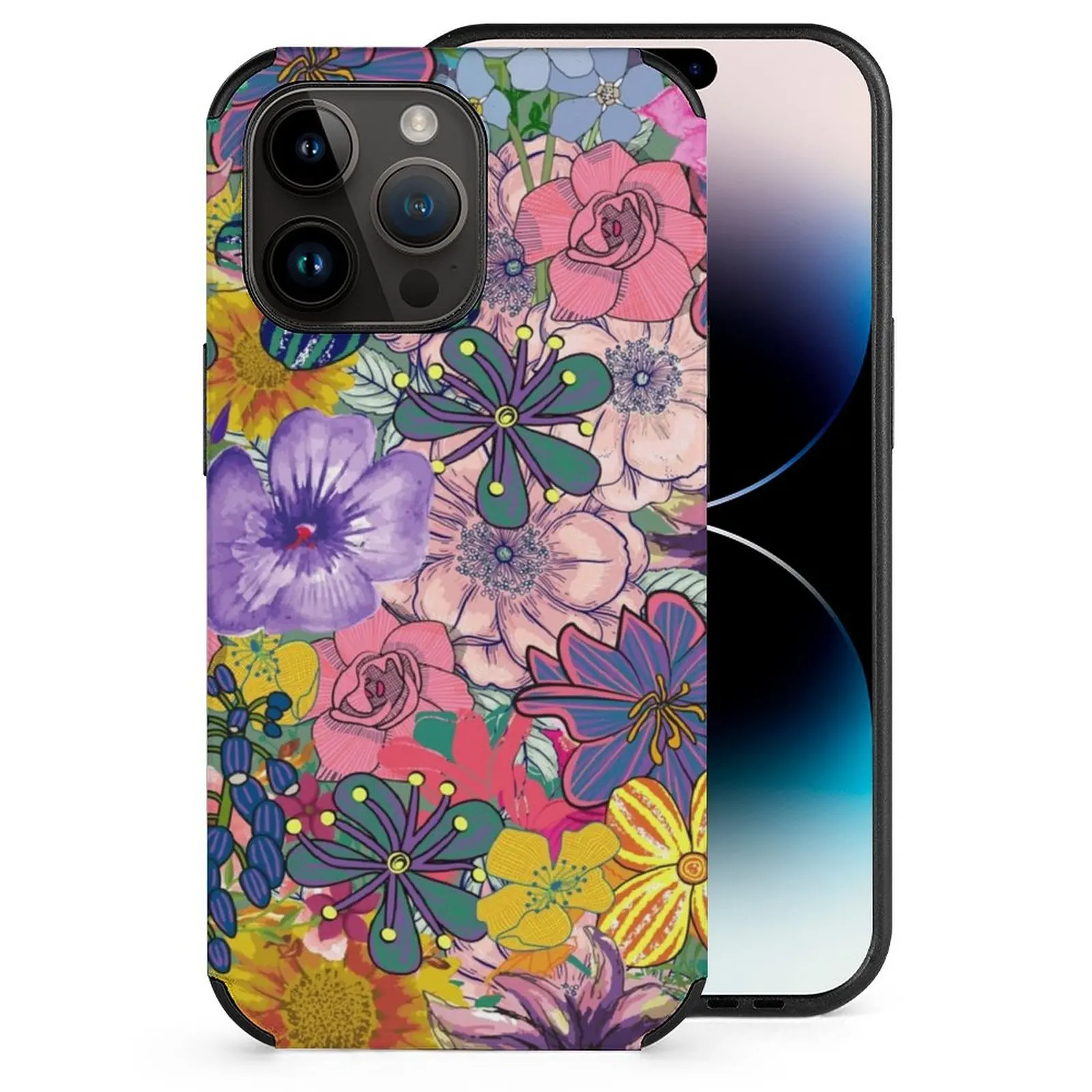 Чехол для мобильного телефона Overgrown Garden для Iphone 14 13 11 12 Pro Max Mini Xr 7 8 Plus из волокнистой кожи с цветочным рисунком на лето и весну