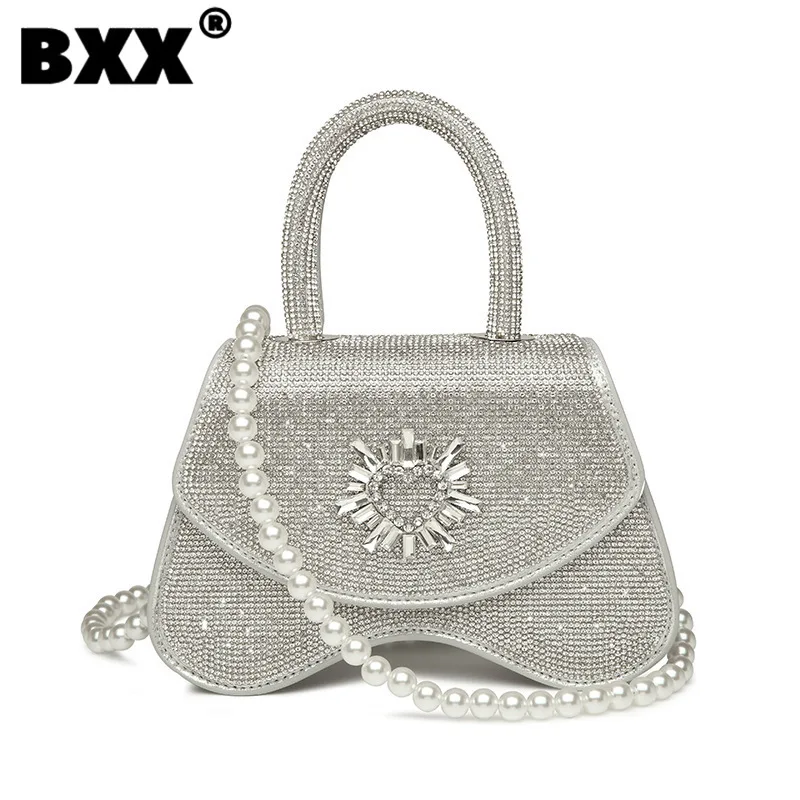 [BXX] Полный Бриллиантовый Блестящий Пакет с Диагональю плеча на Одно плечо, Супер Крутой Нишевый Дизайн, Модный Стиль Для женских Сумок 8CY485
