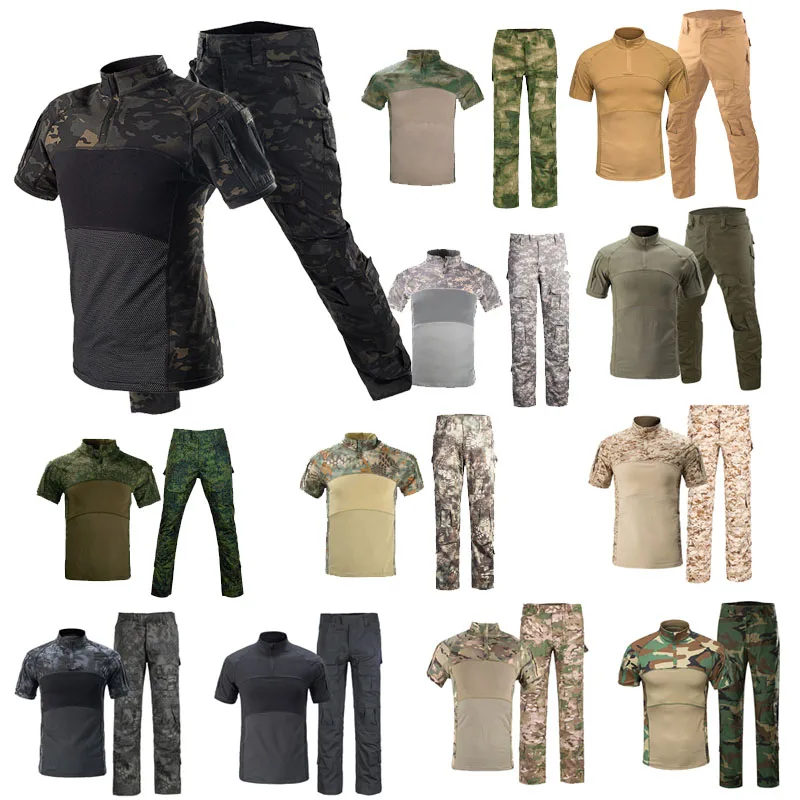 Одежда для охоты в джунглях Рубашка для лесной стрельбы Комплект брюк Боевая парадная форма Комплект BDU Тактическая Боевая камуфляжная одежда
