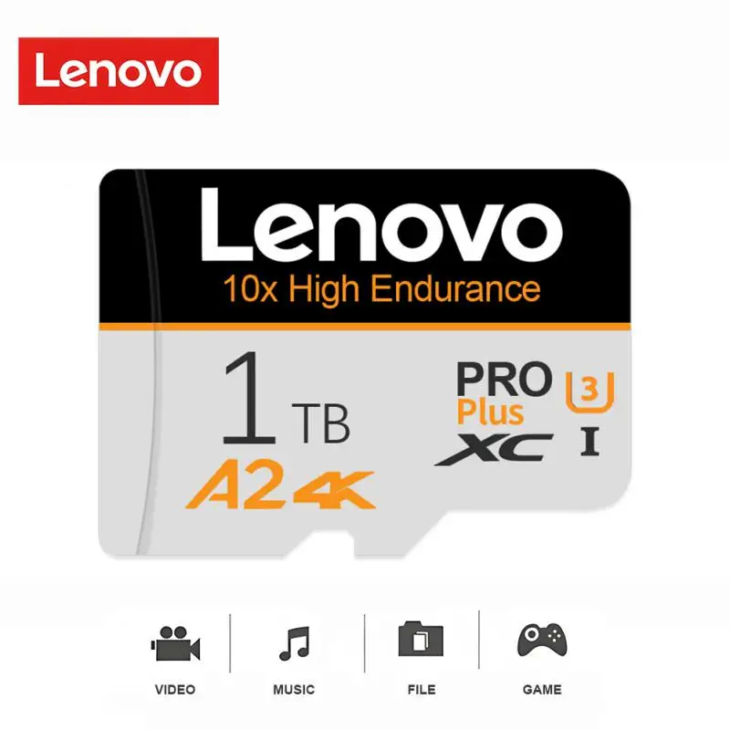 Lenovo 1 ТБ/2 ТБ A2 Micro Memory SD-Карта 512 ГБ 128 ГБ Карта Памяти Micro TF/SD-Карта Класса 10 Высокой Скорости Для Телефона Android /Видеорегистратора