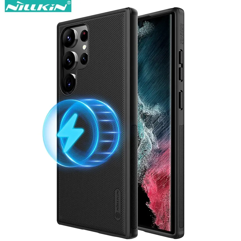 Магнитный чехол для телефона Nillkin для Samsung Galaxy S24 Ultra /S23 Ultra /S22 Ultra Bump Текстурированный Защитный чехол От Царапин