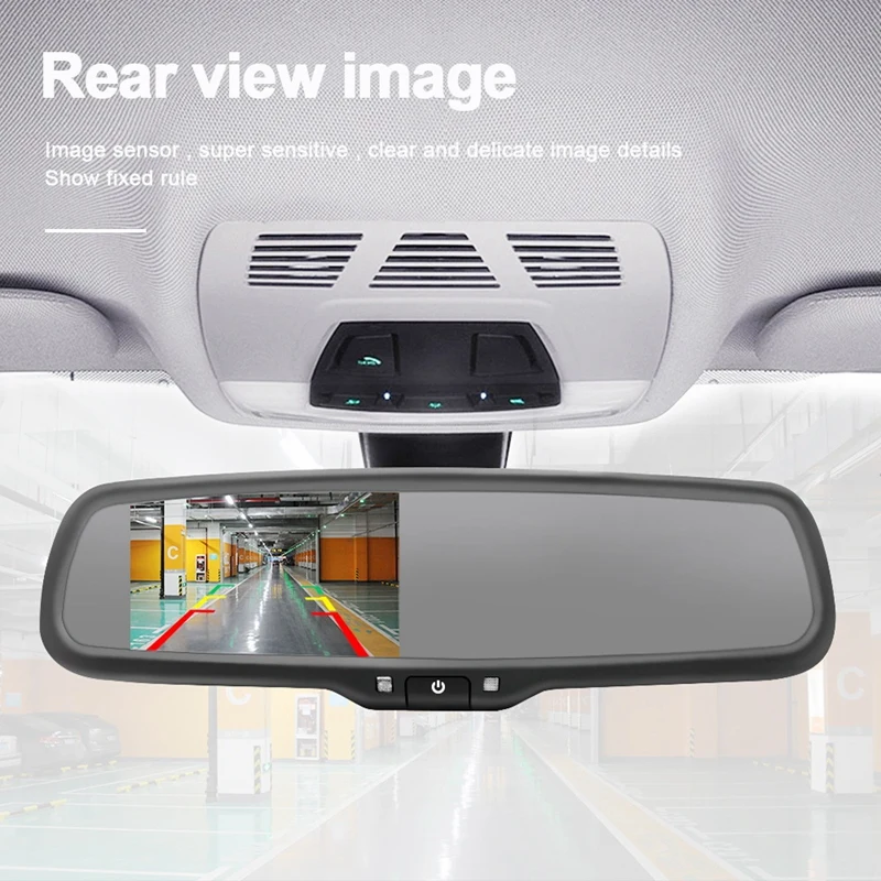 Автомобильное 4,3-дюймовое зеркало видеорегистратора с автоматическим затемнением AHD-дисплея со специальным автомобильным кронштейном HD-зеркало заднего вида заднего вида заднего вида