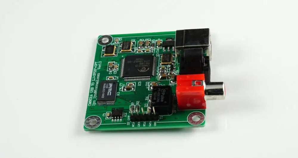 НОВЫЙ CM6631A преобразователь USB в коаксиальный / оптоволоконный SPDIF I2S DAC-плату 24 бит 192 кГц
