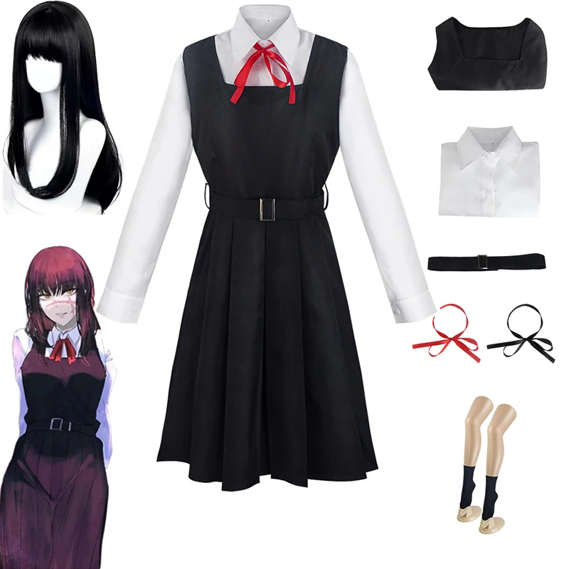 Женщина-бензопила Косплей Платье Asa Mitaka, школьная форма JK, женская рубашка, костюм Военного дьявола на Хэллоуин для женщин, одежда из аниме