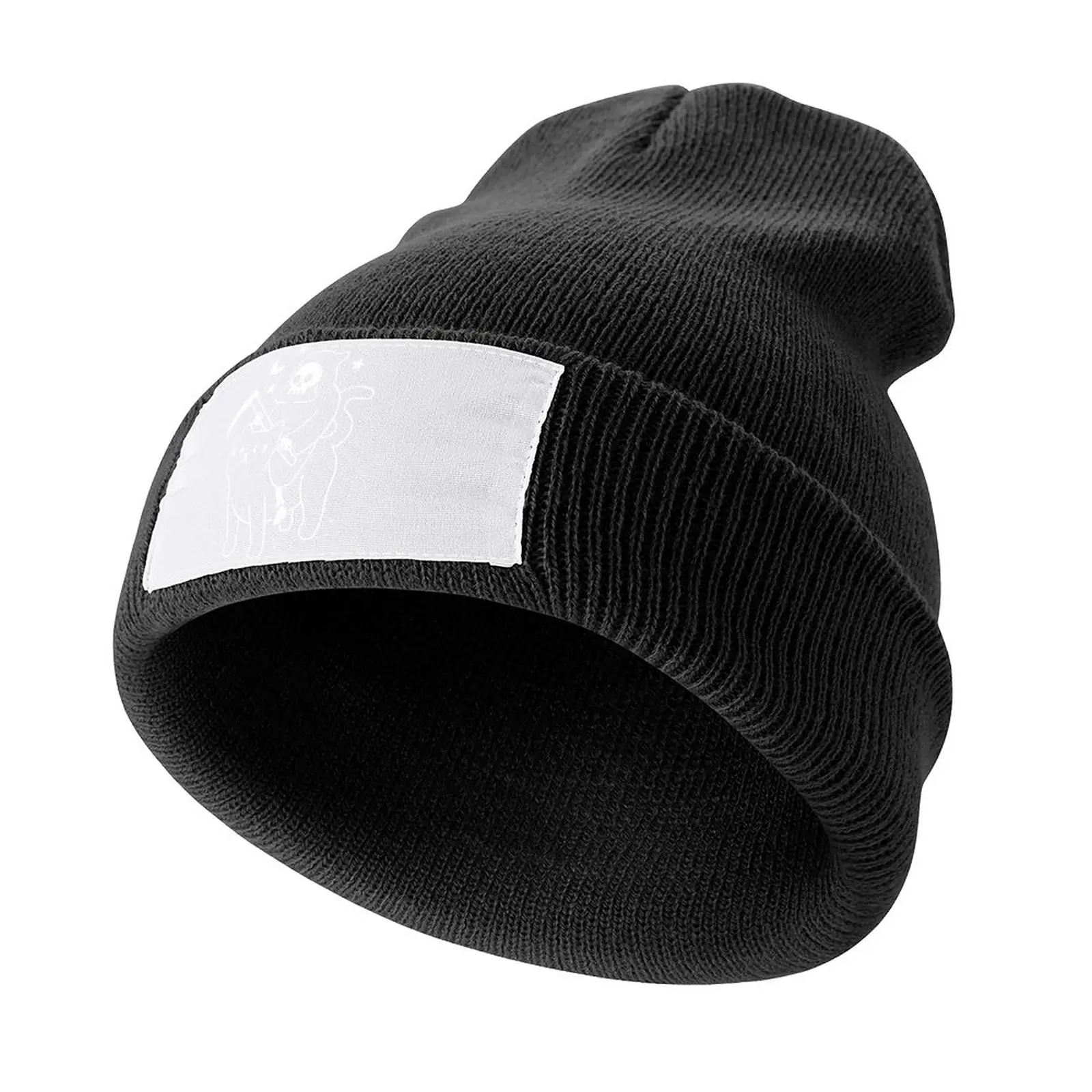 Смерть скачет на черном коте Вязаная шапка Военная тактическая кепка милые рыбацкие кепки шляпы для вечеринок Мужская шляпа роскошная женская