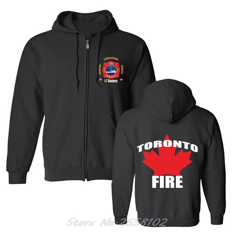 Мода Торонто Канада, Толстовка с капюшоном для пожарных, мужская Флисовая куртка с капюшоном, Толстовка Harajuku Уличная одежда