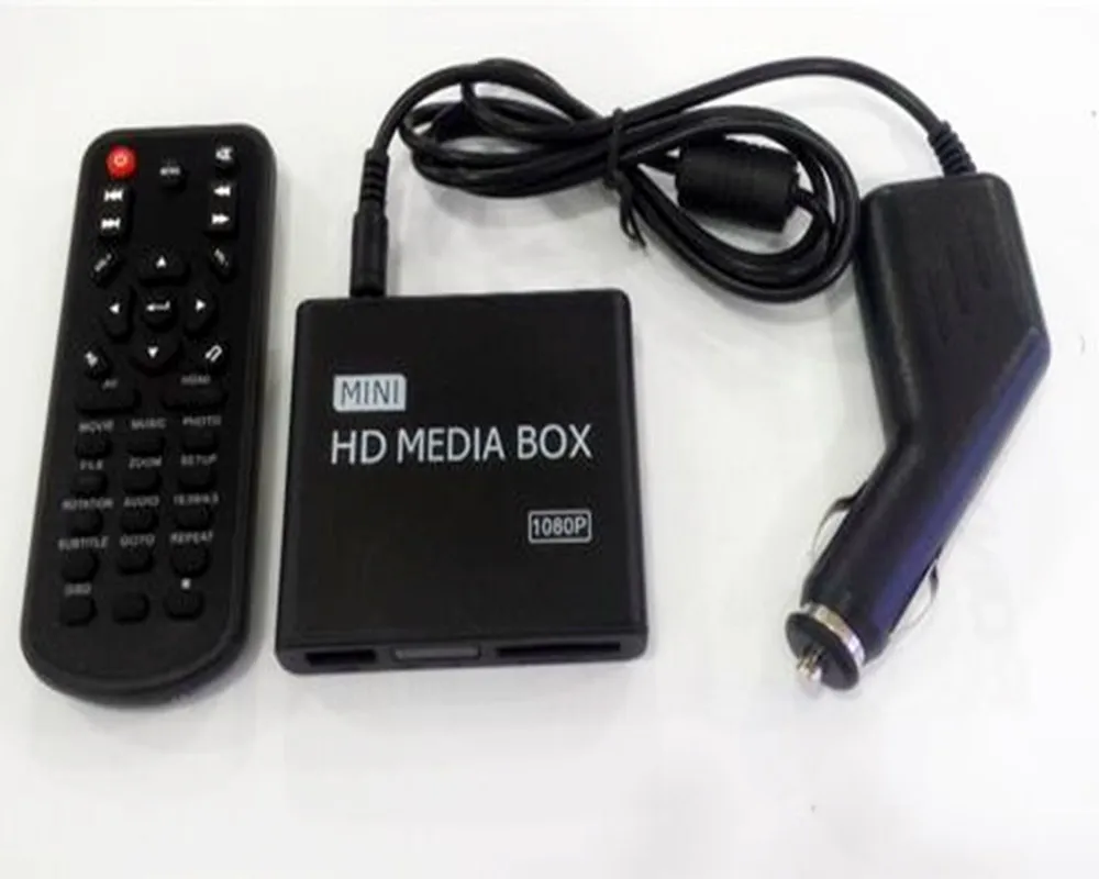 REDAMIGO Автомобильный Мини-Медиаплеер Full HD 1080P Для Автомобильного Центра HDD U-Диск Мультимедийный Проигрыватель Media Box С AV USB SD/MMC K7 + C