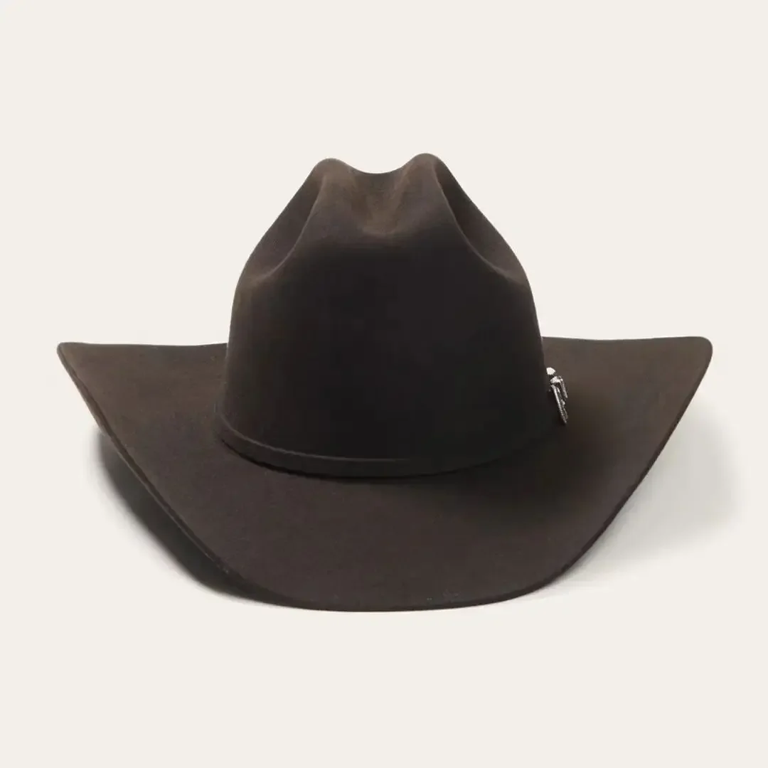 Новая модная ковбойская шляпа в американском стиле Вестерн, ковбойская шляпа с загнутыми краями, однотонная версия фетровой шляпы из чистой шерсти, красивая