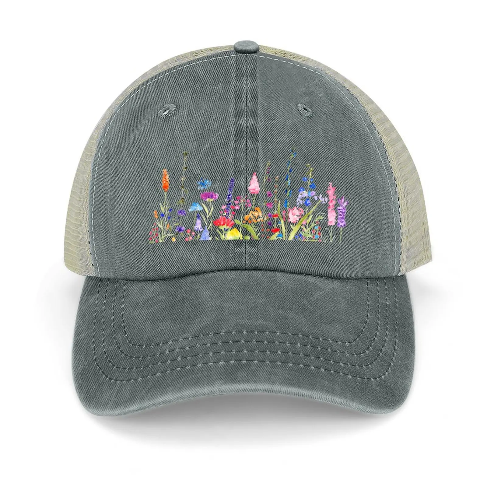 ковбойская шляпа с яркими полевыми цветами, роскошная шляпа, солнцезащитная шляпа, регби, новинка в элегантных женских шляпах, мужские