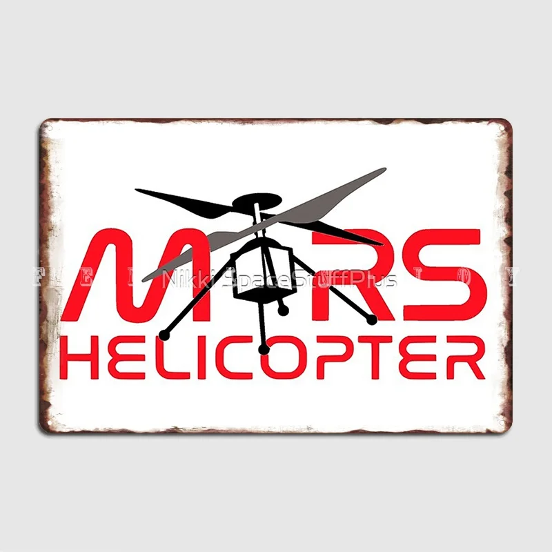 Jpl - это Марс. Вертолет Изобретательность Металлическая Табличка Плакат Паб Пещера Паб Ретро Тарелки Жестяная Вывеска Плакат