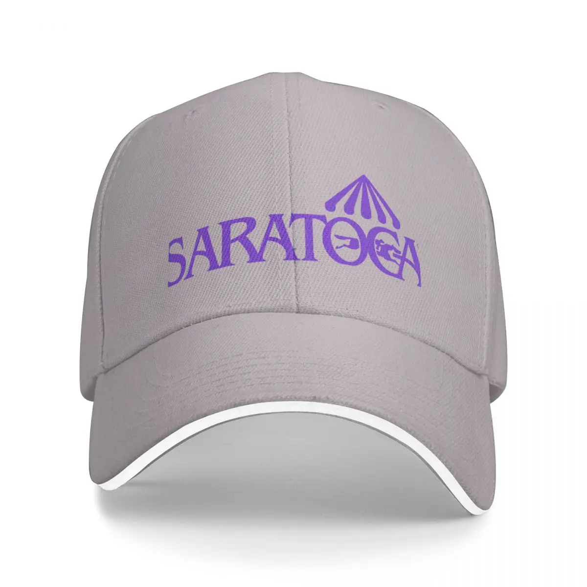 Гоночная трасса Саратога Спрингс Фиолетовая Бейсболка Мужские черные шляпы для вечеринок Женская Шляпа Мужская