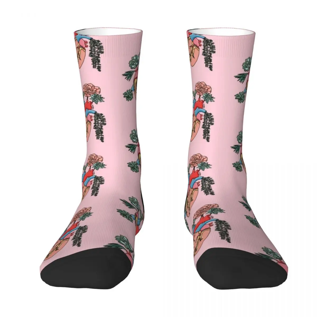 Суккулентное сердце от Sasa Elebea Носки носки дизайнерского бренда Носки модные баскетбольные носки Спортивные носки Носки для девочек Мужские