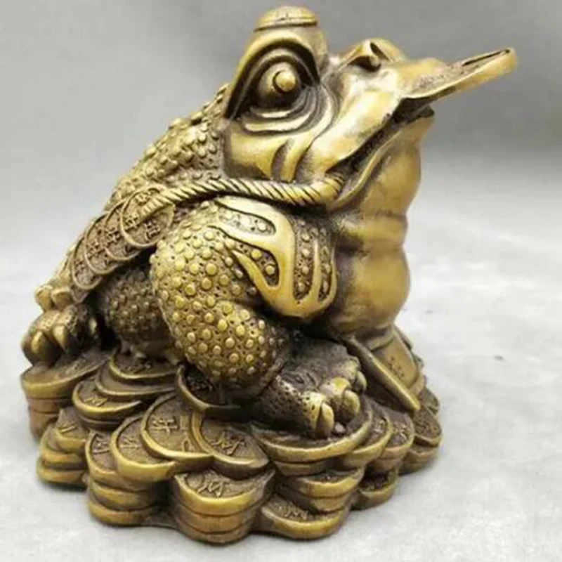 Собери китайскую бронзовую статуэтку животного богатства, Золотую жабу, денежную монету.