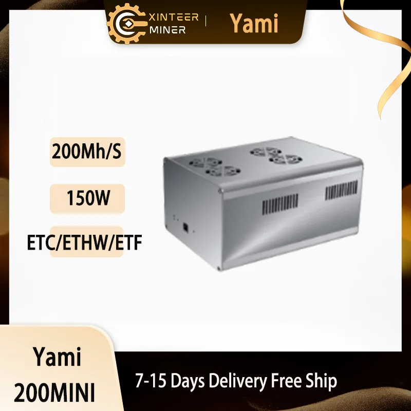 Yami ETC ETHW Miner YM-200MINI 200MH/S с мощностью 180 Вт Бесплатная Доставка