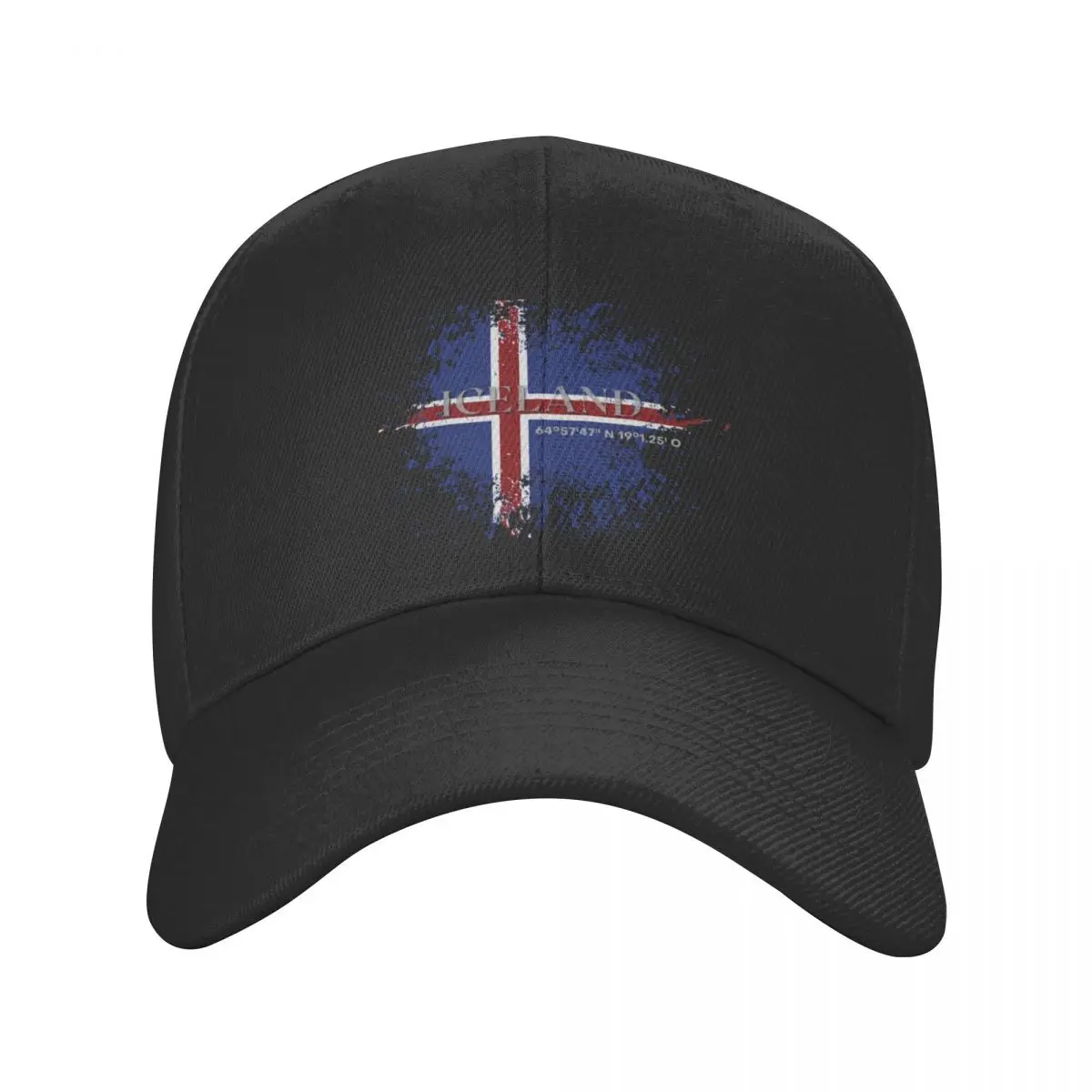 Бейсболка с флагом Исландии в стиле гранж, бейсбольная кепка, бейсбольные кепки icon, мужские кепки, женские