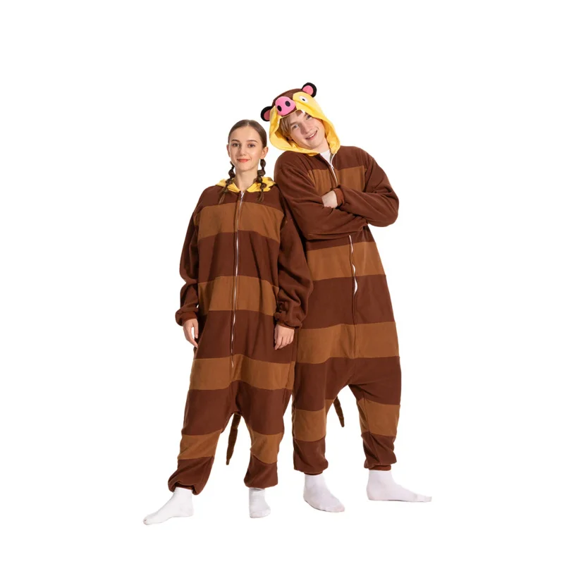 Комбинезон на Хэллоуин, Опоссум для женщин, мужчин, Пижамы Кигуруми для взрослых животных, Мультяшная пижама, домашняя одежда, косплей костюм