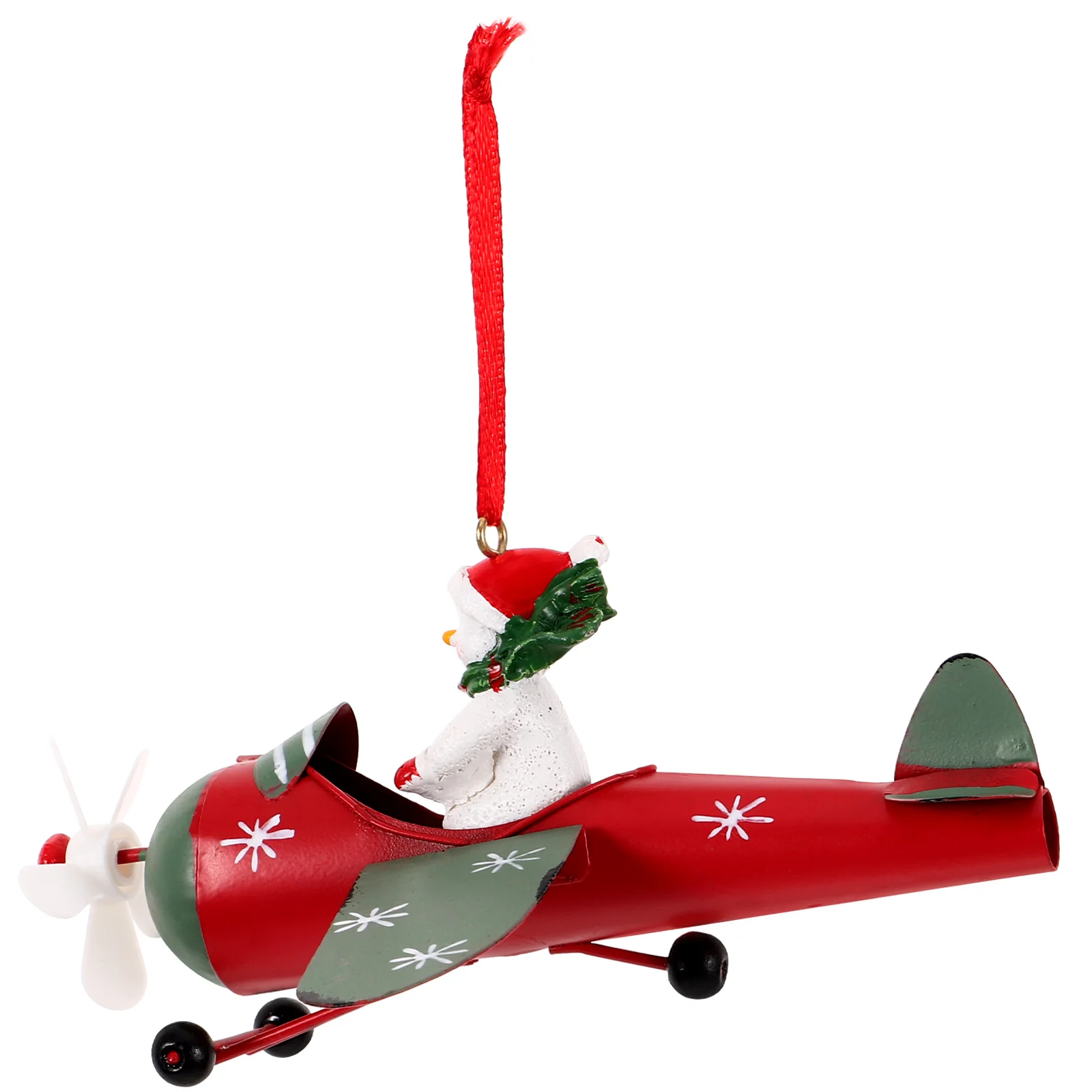 Рождественское Подвесное Украшение Рождественская Елка Снеговик Самолет Подвесной Кулон Вечеринка Пользу
