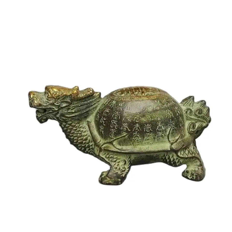 Металлическая медная черепаха, черепаха долголетия, черепаха-дракон, бронзовая посуда, украшения для украшения дома