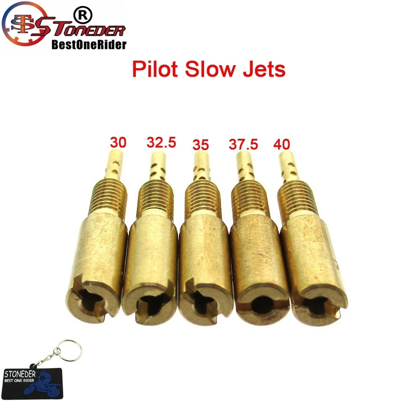 Карбюратор STONEDER Pilot Slow Jets # 30-32.5-35-37.5-40 Для Mikuni Carb HS40 HSR42/45/48 RS34-RS40 TM33/36/40 Заменить VM28/486