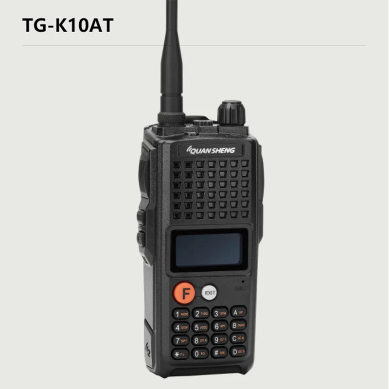 Портативная рация QUANSHENG TG-K10AT 10 км 4000 мАч, Портативное радио Comunicador UHF400-470 МГц, Опция, Двустороннее радио в диапазоне VHF136-174 МГц