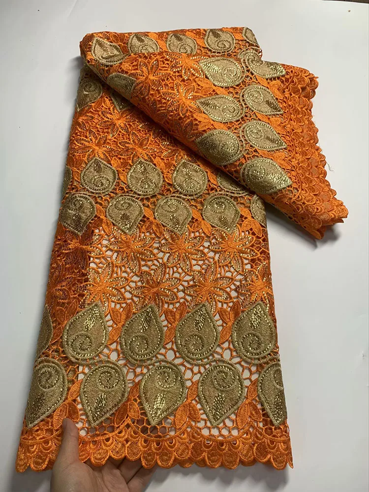 Горячая распродажа Африканской гипюровой кружевной ткани, Новейшее Швейцарское вуалевое кружево, высококачественная вышивка пайетками, Нигерийская шнуровая кружевная ткань для платья