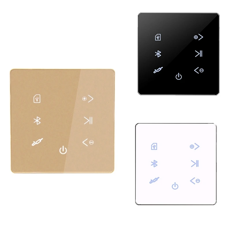 Bluetooth-усилитель в стене, USB SD-карта, музыкальная панель, фоновая аудиосистема 
