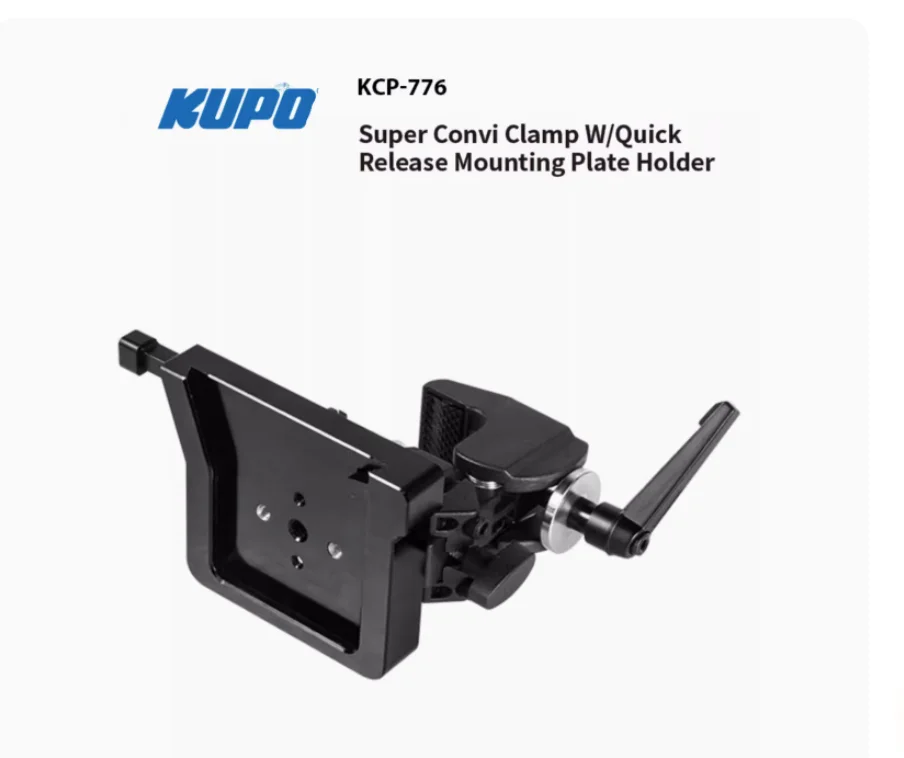 KUPO KS-776 Super Convi Clamp с быстроразъемным держателем монтажной пластины