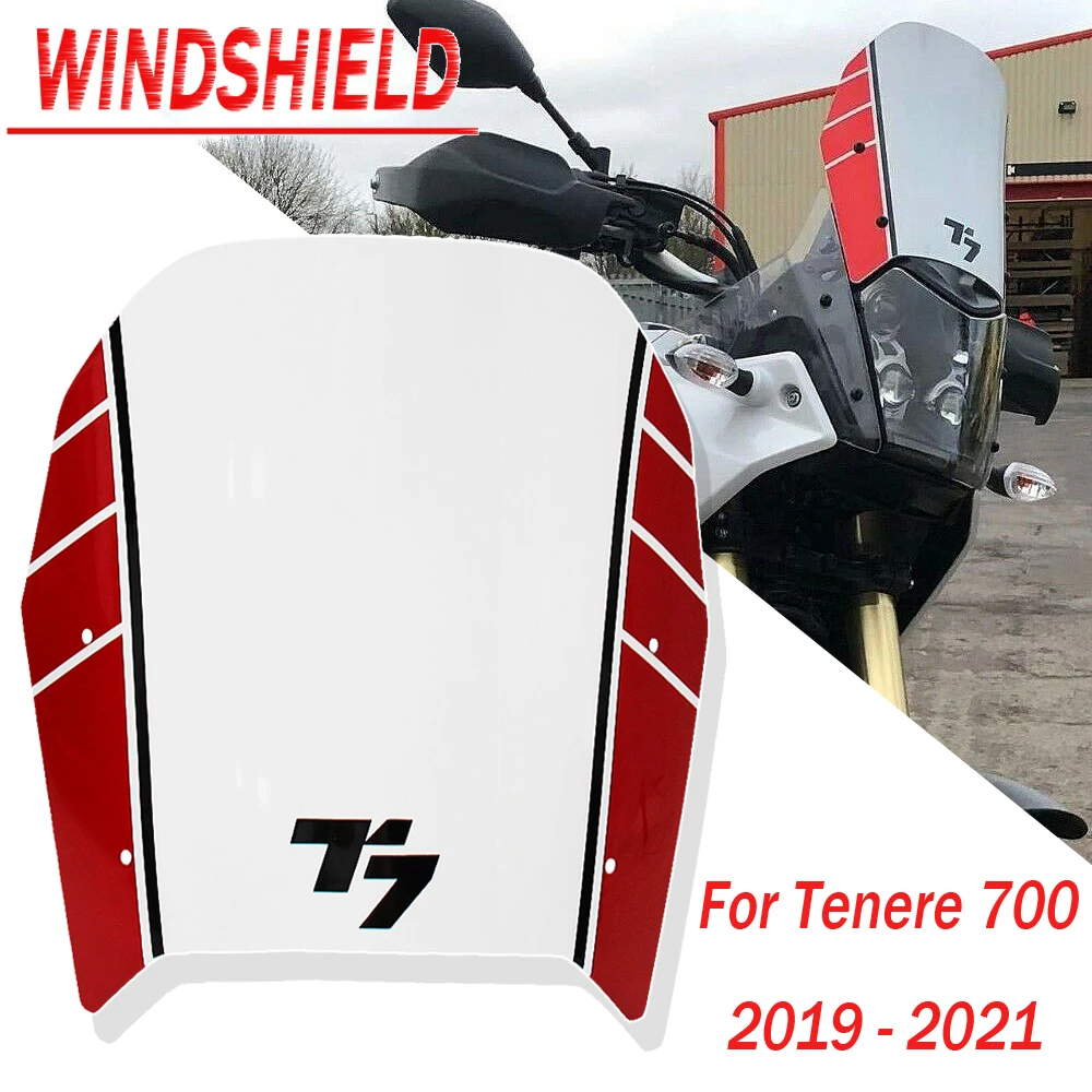 Козырек лобового стекла мотоцикла для YAMAHA Tenere 700 2019 2020 2021 Double Bubble TENERE 700 Tenere700
