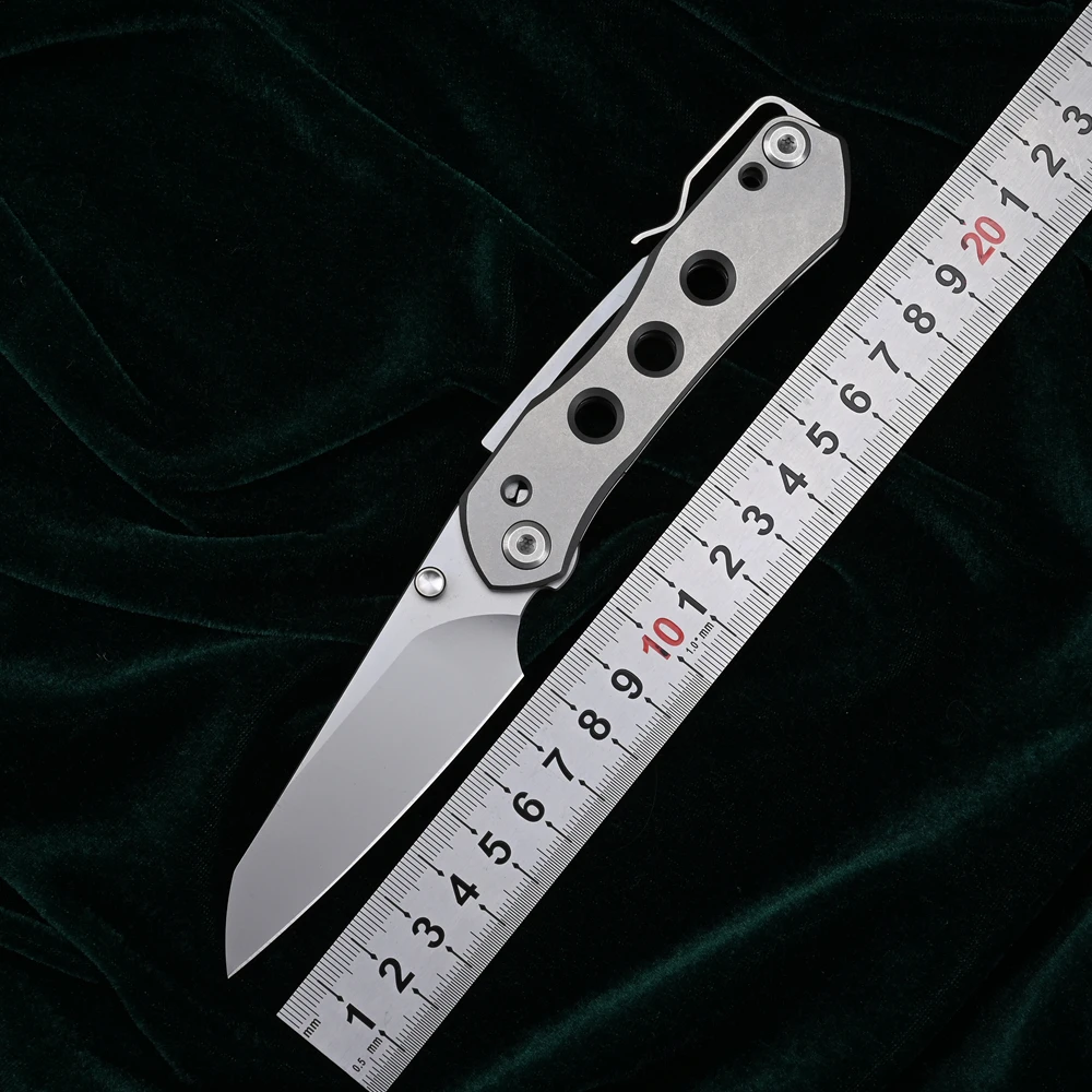 Складной нож Vision S с шипом для большого пальца D2 Лезвие TC4 Титановая ручка Охотничий карманный инструмент для выживания EDC Повседневное Ношение инструментов для кемпинга