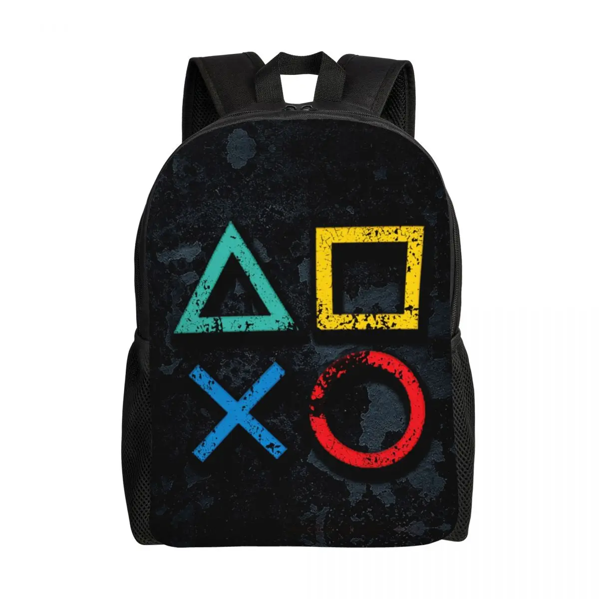 Рюкзак с кнопками для игровых приставок для женщин и мужчин, Школьная сумка для студентов, подходит для 15-дюймовых ноутбуков, подарочных пакетов для геймеров