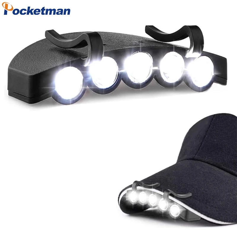 Светодиодный головной фонарь со светодиодной клипсой для ночной рыбалки, светодиодный головной фонарь для ночного бега, налобный фонарь, водонепроницаемый налобный фонарь