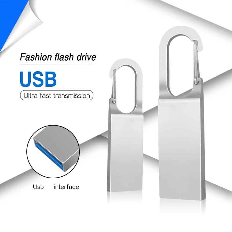 128 ГБ USB креативный серебряный флэш-диск USB 2.0 Флэш-накопитель 32 ГБ 64 ГБ высокоскоростная карта памяти подарки