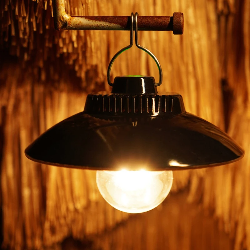 Уличная лампа для кемпинга, лампа для палатки, USB-зарядка, Аварийное освещение, Атмосферная лампа, Подвесная Ретро-лампа, лампа для кемпинга, Садовые фонари