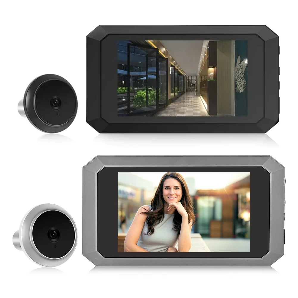 Электронный видоискатель Magic Eye ночного видения с 3,97-дюймовым ЖК-экраном, цифровой дверной просмотрщик, камера 1080P, аккумулятор 1400 мАч