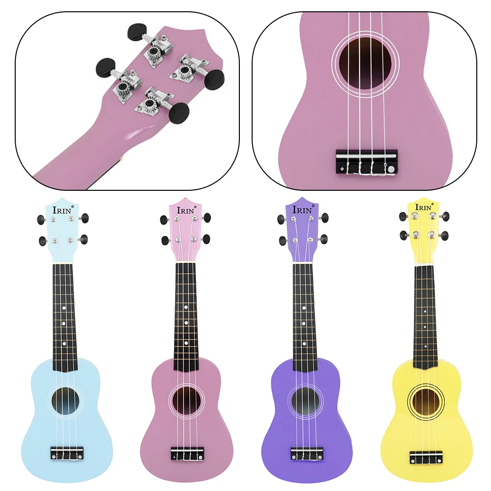 21 дюймов Детская 4-струнная деревянная Гавайская гитара Гавайский инструмент Развивающие игрушки, имитирующие Музыкальную игрушку для малышей Мальчиков и девочек Начинающих