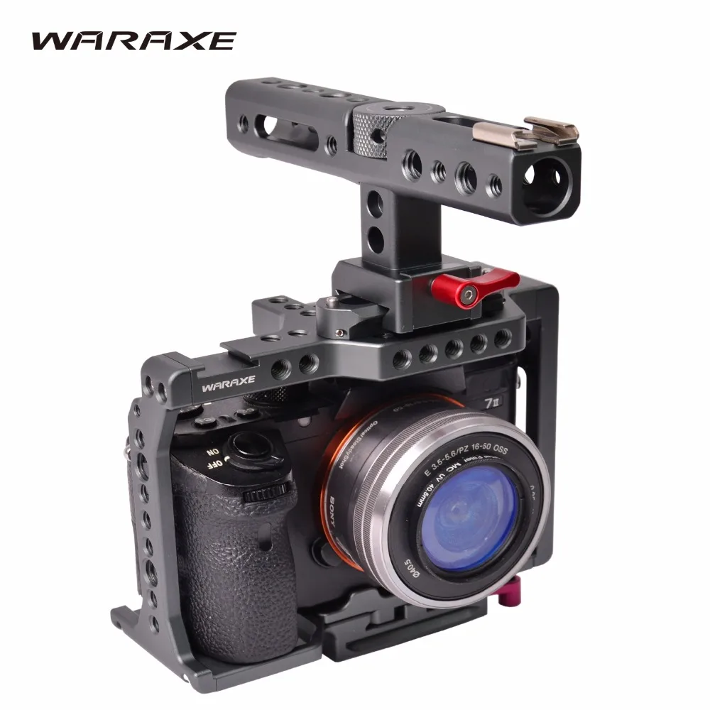 Встроенный Быстроразъемный Каркас камеры WARAXE A7 Подходит Arca Swiss для Sony A7 A7R A7S A7 II A7R II A7S II С резьбовыми отверстиями