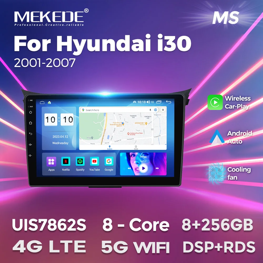 MEKEDE M800S UIS7862S Android All in one Для Hyundai I30 2011-2017 Автомобильный Радио Мультимедийный Плеер Для Беспроводного Carplay Android Auto