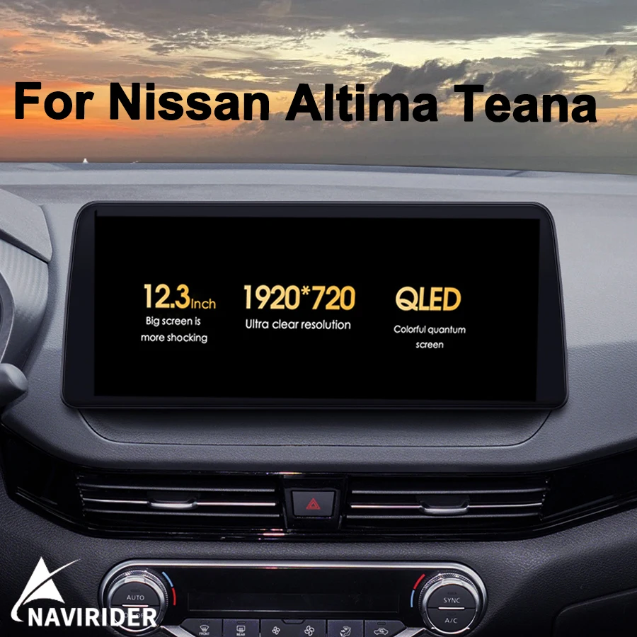1920*720 QLED Android 13 Экран Автомобильный Мультимедийный Видеоплеер Для Nissan Altima Teana Maxima CarPlay Автомобильное Радио GPS Авторадио 256 ГБ