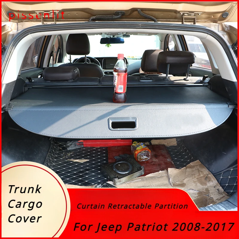 Крышка багажника для Jeep Patriot 2008-2017 Защитный экран Задняя багажная шторка Выдвижная перегородка Уединение Автомобильные аксессуары