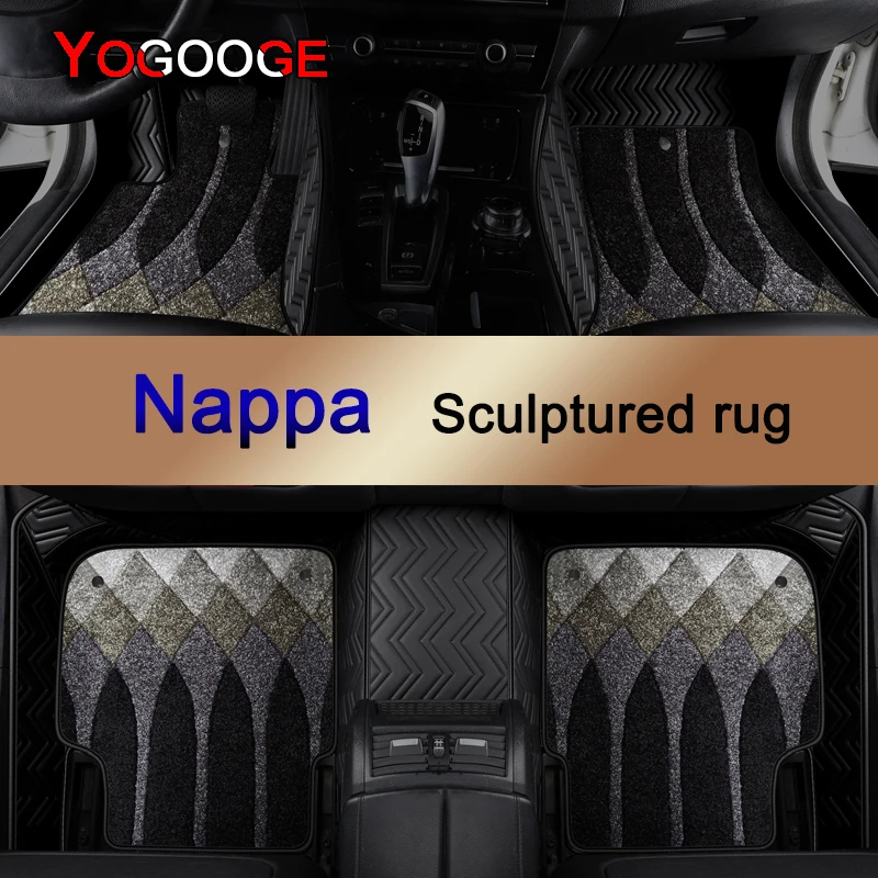 Автомобильные Коврики YOGOOGE Cusom для Toyota Sequoia, Кожаные Автоаксессуары Nappa, Коврик для ног