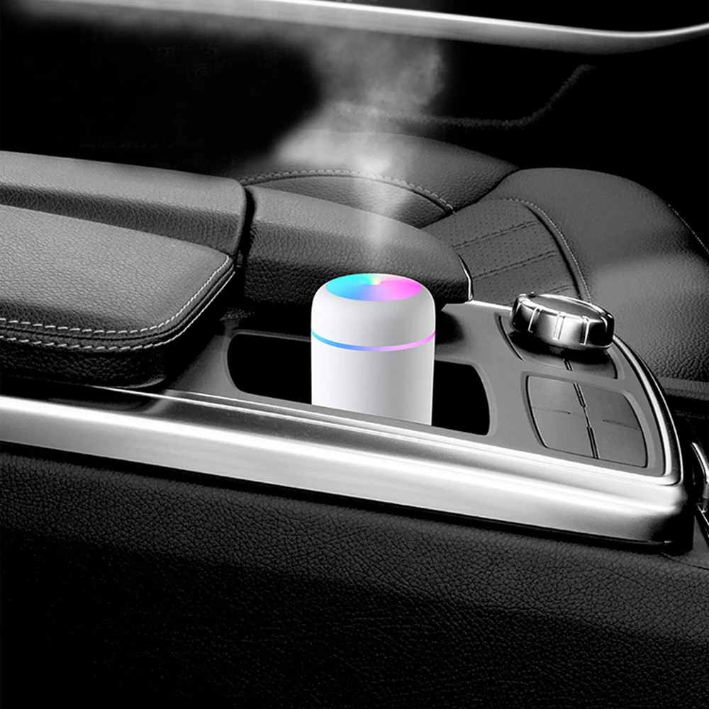 Светодиодный Увлажнитель Воздуха Ароматическое Масло Парфюмерный Диффузор USB Распылитель Тумана 300 МЛ Красочный Освежитель Воздуха для Домашнего Автомобиля