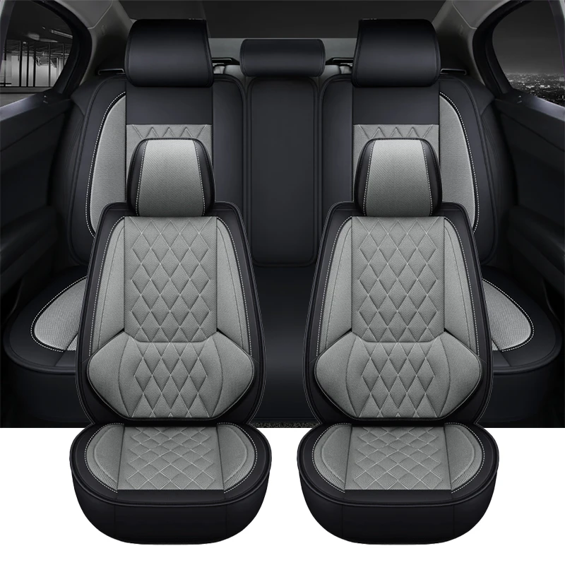 Универсальный Комплект Чехлов Для Автокресел Seat Leon MK2 Toyota Avensis T27 Renault Kangoo Fiat Tipo BMW G20 Аксессуары Для Автомобильных Подушек