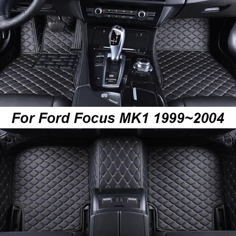 Автомобильные коврики для Ford Focus MK1 1999 ~ 2004 Центр ДропШиппинга Авто Аксессуары для интерьера Кожаные ковры Коврики Накладки для ног