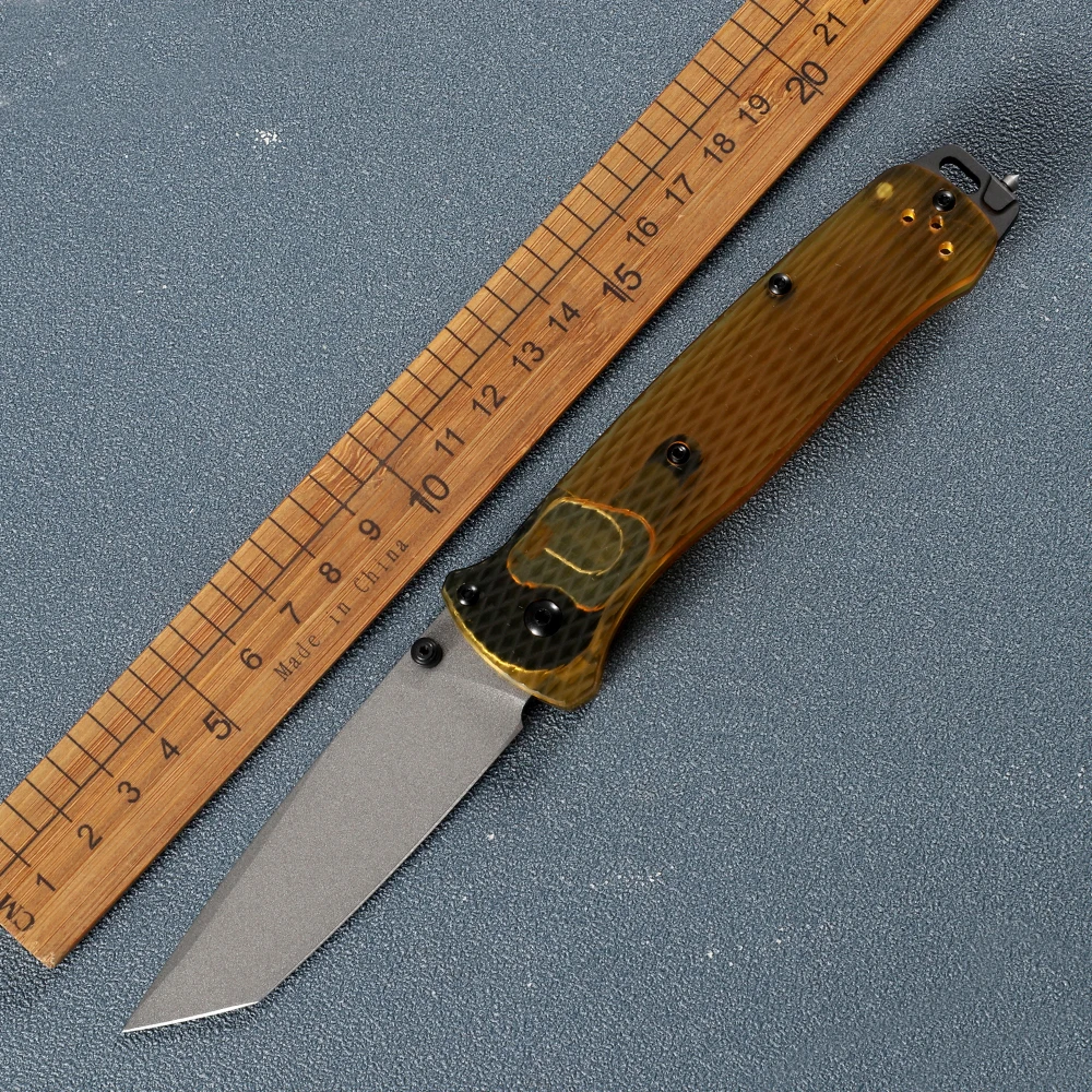 Складной нож 537 с ручкой PEI для самообороны, EDC, инструмент для выживания в кемпинге и охоты