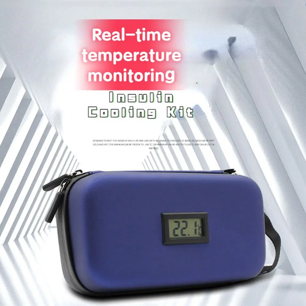 Карманный термоизолированный индикатор температуры, морозильник для лекарств от диабета, защита от таблеток, сумка для охлаждения инсулина, охладитель Medicla