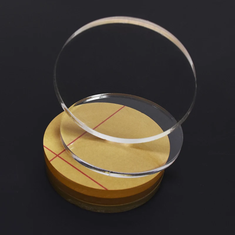 Толстые 2-8 мм прозрачные литые акриловые круглые диски PMMA, прозрачные круглые листы из оргстекла для поделок Диаметром 100-400 мм