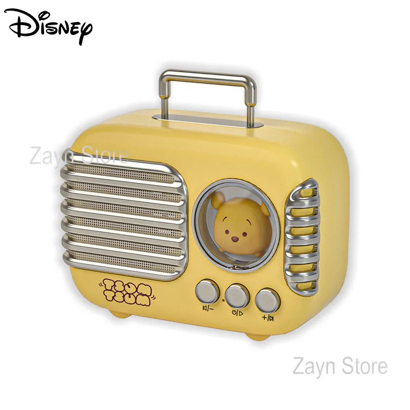 Disney Lotso Winnie the Pooh Беспроводной Bluetooth динамик для багажа Стереофонический звук сабвуфера Портативная аудиосистема с длительным сроком службы TF-карта
