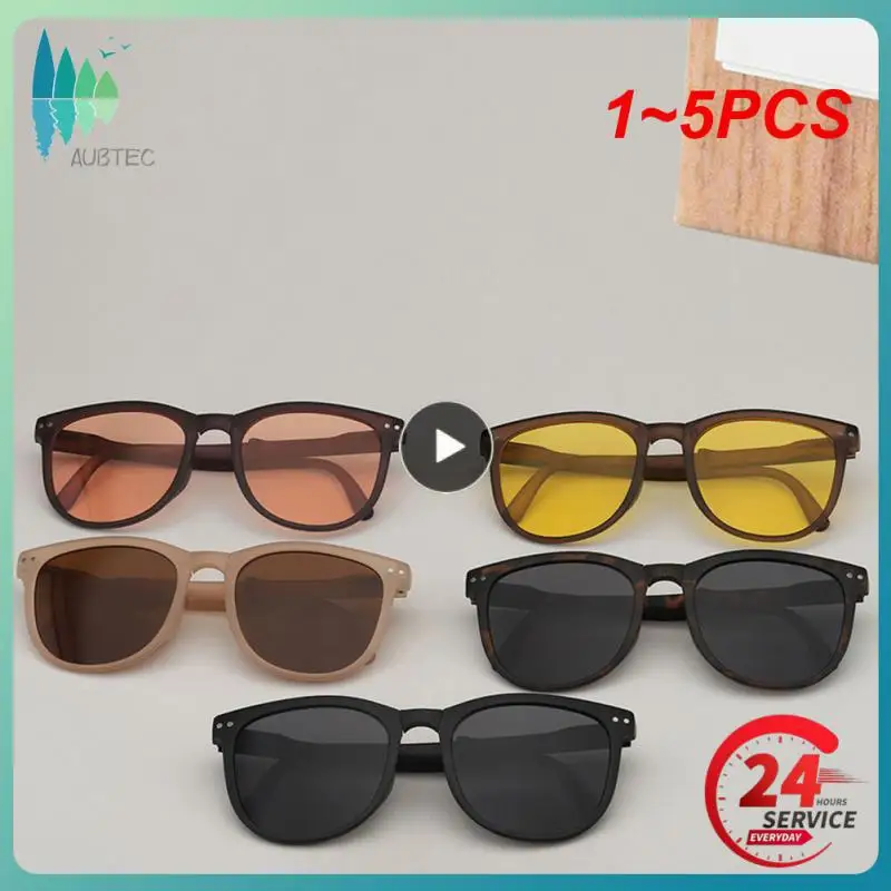 1-5 шт. Поляризованные солнцезащитные очки, фирменный дизайн, Мужские и женские Солнцезащитные очки в квадратной оправе, модные велосипедные очки в стиле ретро, UV400, Велосипед