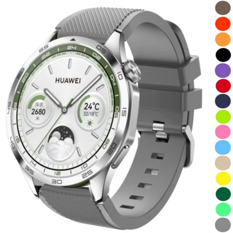 Силиконовый Ремешок Для Huawei Watch 4/3/GT4-3-2 Pro 2e Samsung Watch 3/Gear S3 Браслет Amazfit GTR4/Stratos/Pace Band 22 мм