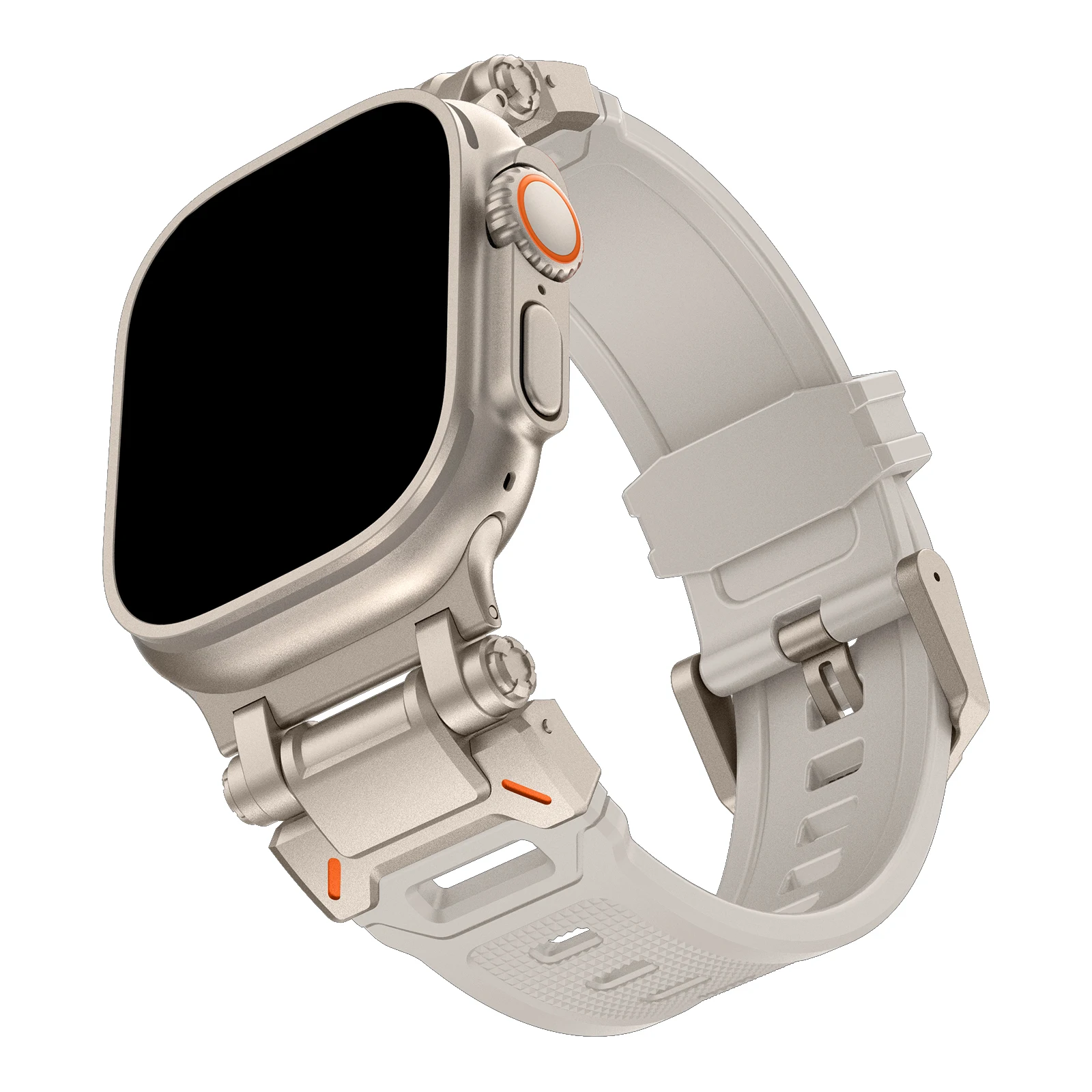 Роскошный Ремешок из нержавеющей Стали для Apple Watch Band Ultra 2 49 мм 45 мм 44 мм 42 мм TPU Ремешок Браслет для Iwatch 7 8 9 6 5 4 SE Belt Luxury